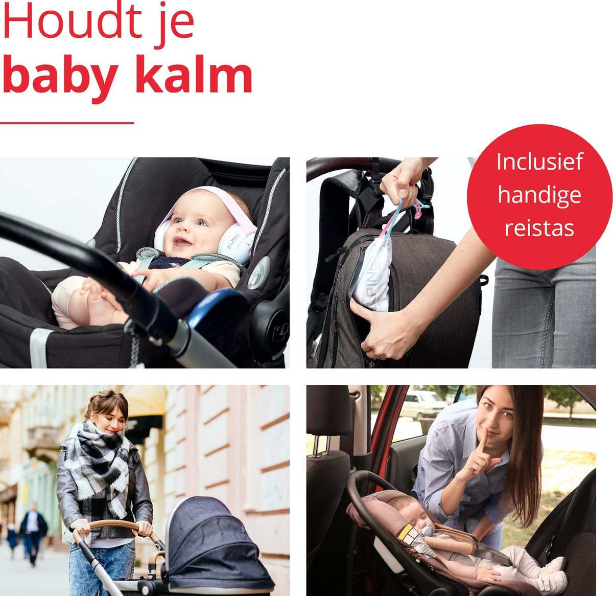 Alpine x Sophie La Girafe Muffy Baby Gehoorbescherming - Verstelbaar - SNR 23 dB - Turquoise