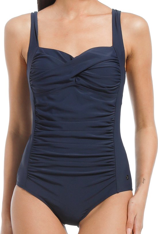 Pastunette Beach - Maat 38  - Blue Beauty - Corrigerend Badpak - Blauw -