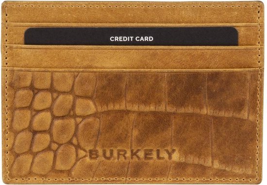 BURKELY Croco Cody CC Holder Creditcardhouder - Geel