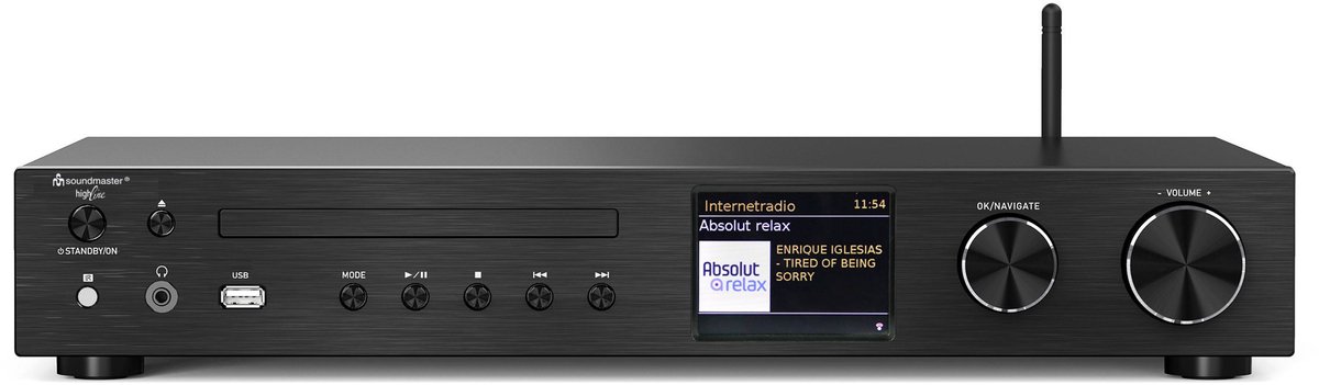 audioreceiver, stereo, netwerk, usb, display