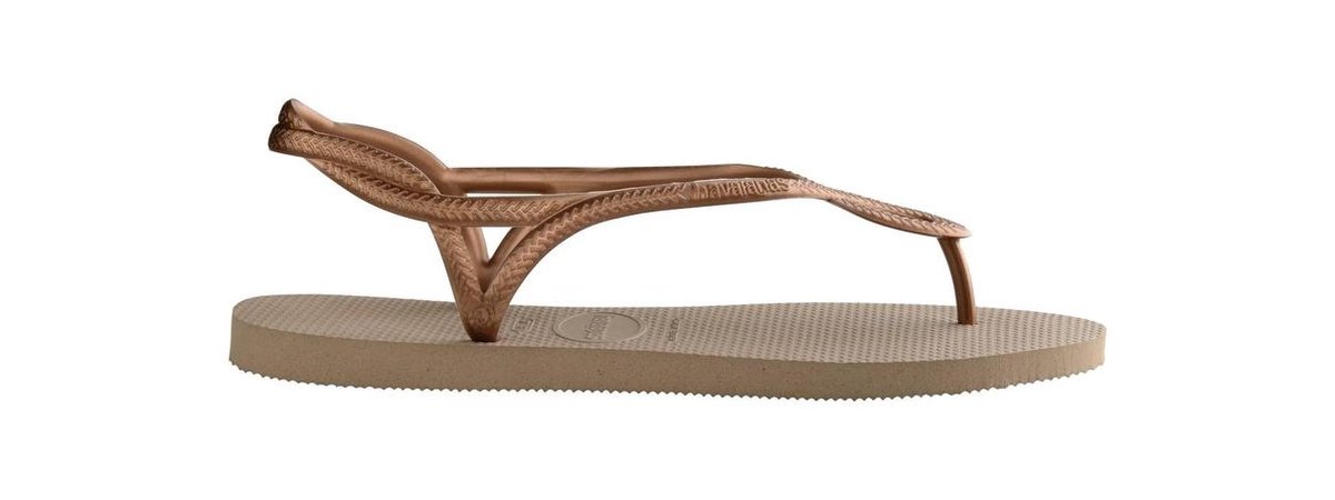 Havaianas - Maat 37/38 - Luna Dames Slippers - Rose Gold/Rose Gold