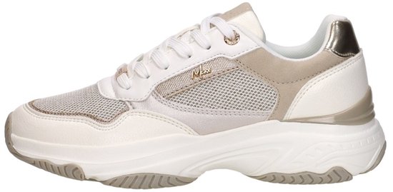 witte sneaker, mesh schoen, slip-on veters, laufzool, training shoe