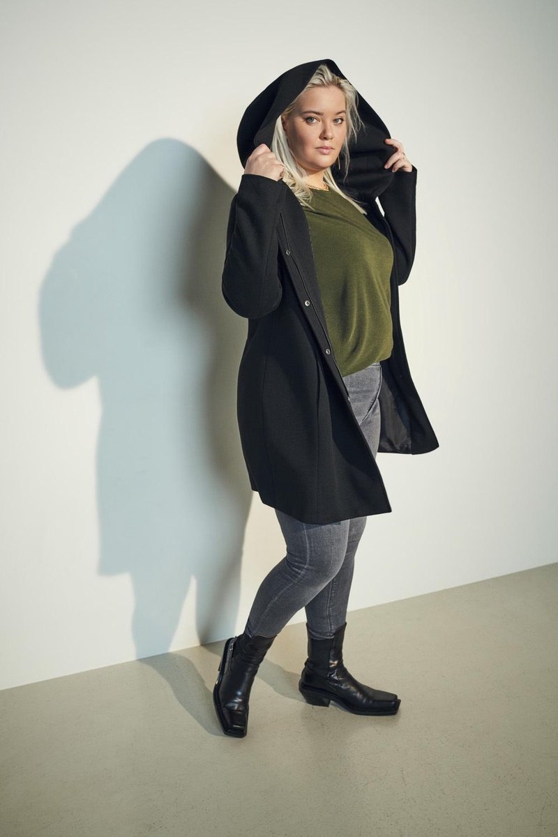 ONLY - Maat 50-52 - CARMAKOMA CARSEDONA LIGHT COAT OTW Dames Winterjas