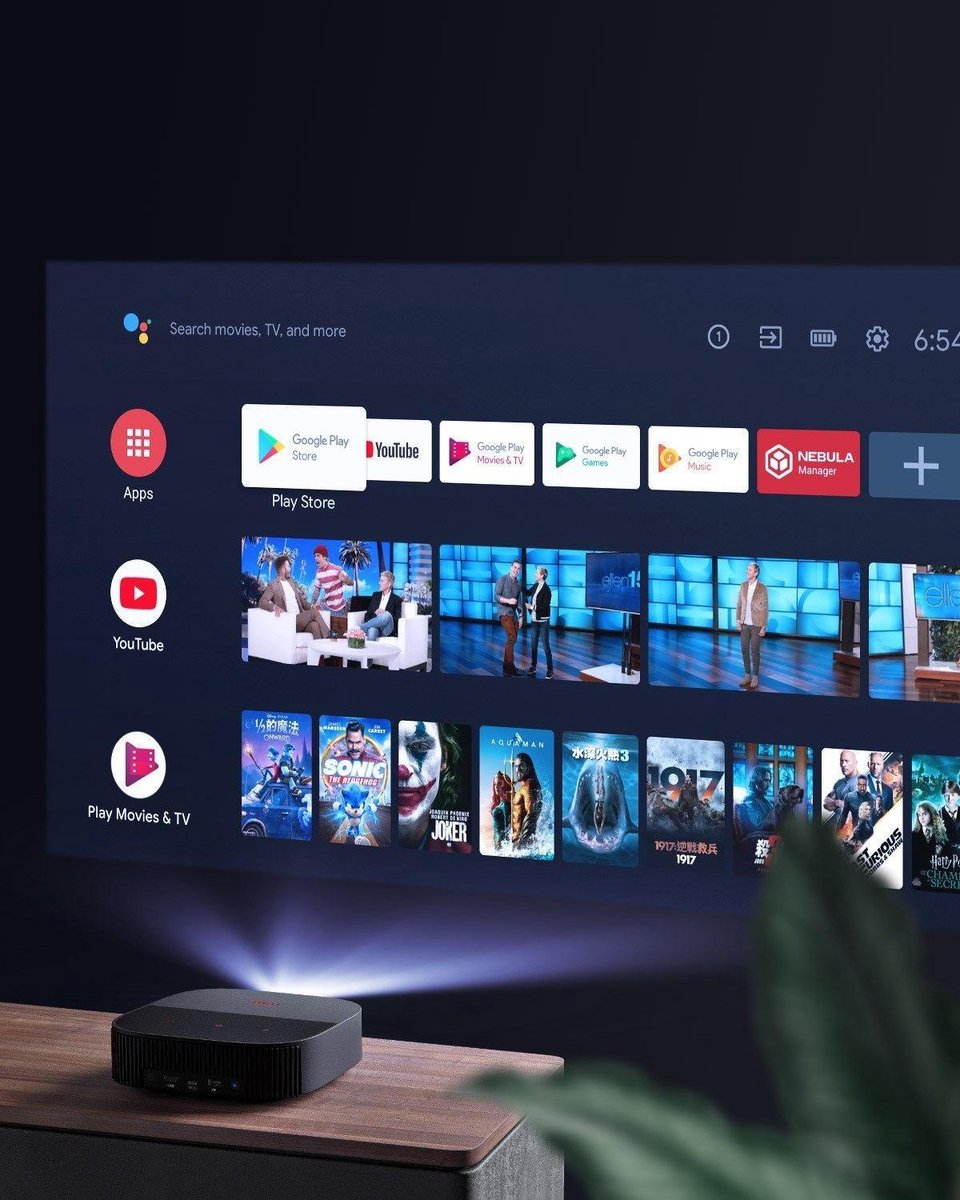 Anker Nebula Vega - Full HD Smart Mini Beamer - Android TV 9.0 - Apple AirPlay - USB-C - Ingebouwde