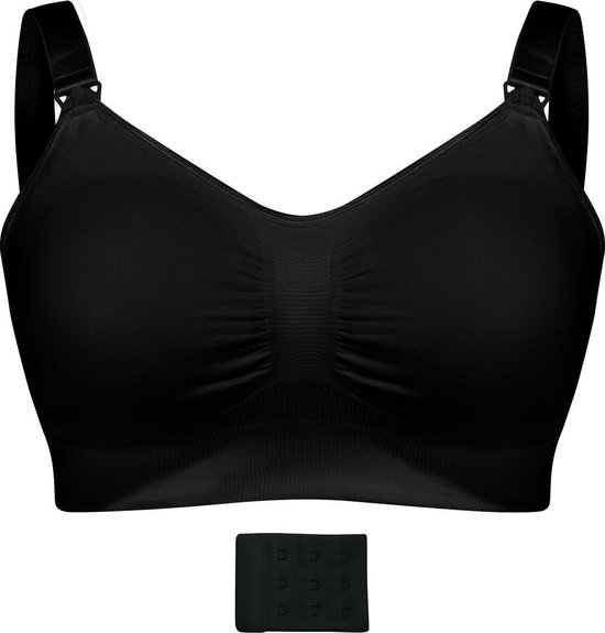 Carriwell - Maat M - Naadloze Padded Voedingsbh - Black