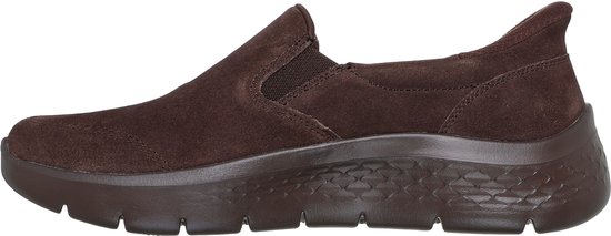 slipper, slip-on, suede, brown, women