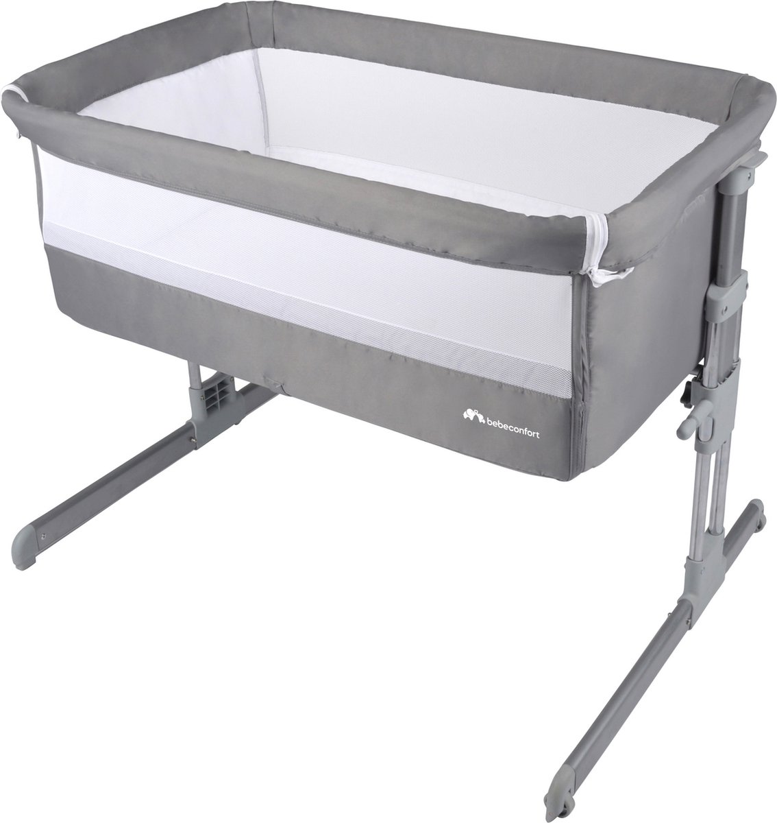 Bebeconfort Calidoo Co-Sleeper - Warm Grey - 2-in-1 babybedje - Hoogte verstelbaar