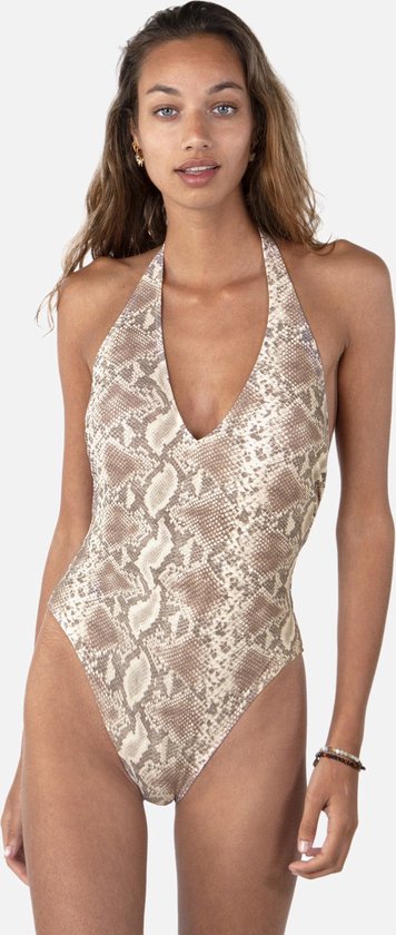 Barts Maat 36  Keona Halter One Piece sand Dames Badpak