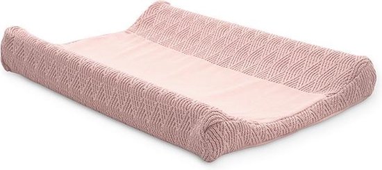 Jollein Aankleedkussenhoes River Knit 75x85cm - Pale Pink