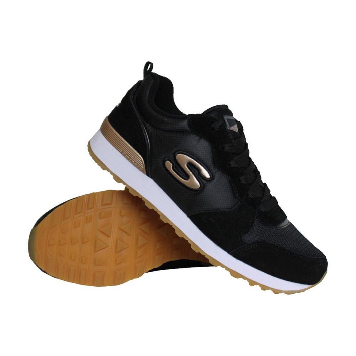 Skechers Retros-OG 85-Goldn Gurl Dames - 40 - Sneakers - Black