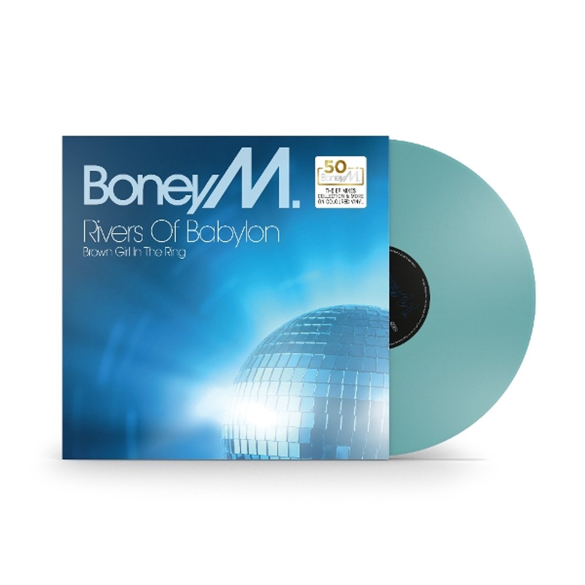 vinyl, record, disco, album, blauw-groene