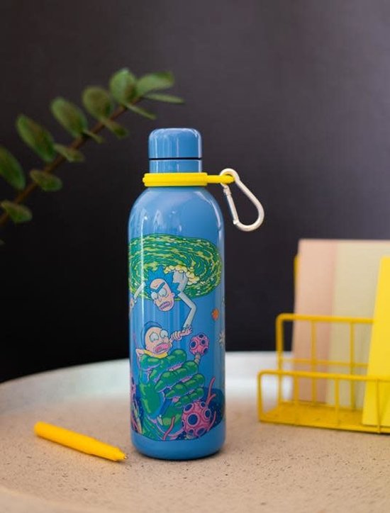 Grupo Erik Drinkfles Rick And Morty 500 Ml 7 X 25 Cm Rvs Blauw