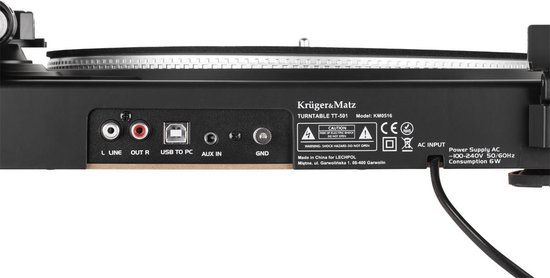Krüger&Matz KM0516 - Platenspeler met USB