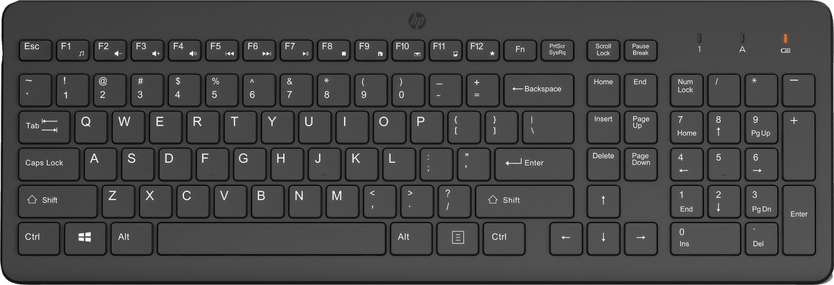 HP 225 - Toetsenbord - Engels - Zwart