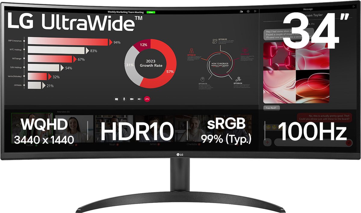 ultrawide, monitor, 34 inch, LED, curved