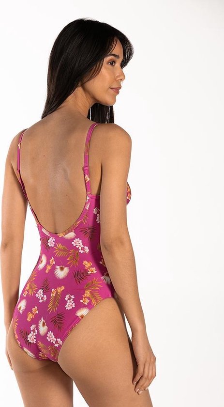 Cyell - Maat 42D - WILD ORCHID Bikinitop Halter Voorgevormd Dames