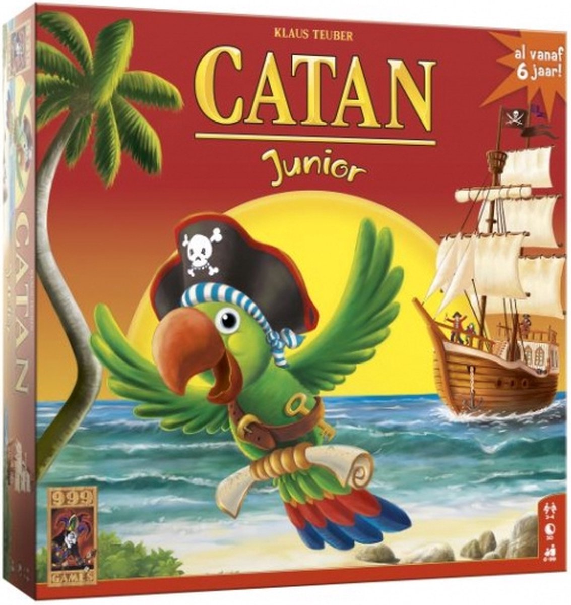 999 Games - Catan - Junior - Bordspel - Vanaf 6 jaar - Kinderspel - Gezelschapsspel - Educatief spel Boot, vervoer, Voertuig, Dier, Vogel
