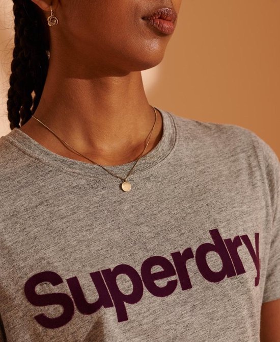 Superdry Classic Flock Dames T-shirt - Maat L