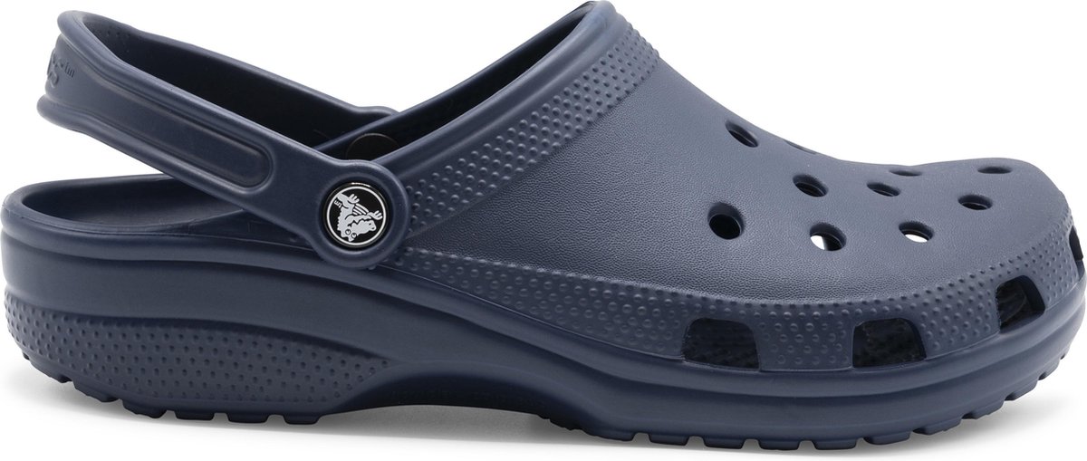 crocs, klompen, slip-on, gatengaten, marineblauw