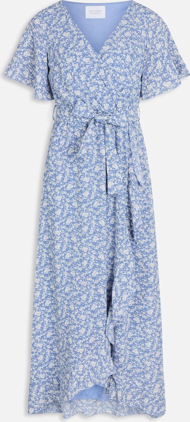 SISTERS POINT - Maat XS - Jurk WD-42-5 Blue flower maat