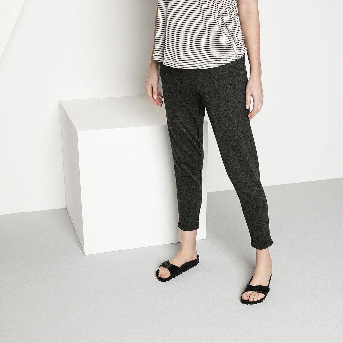 Birkenstock Madrid - 41 - EVA Black Narrow - Dames Slippers - Black