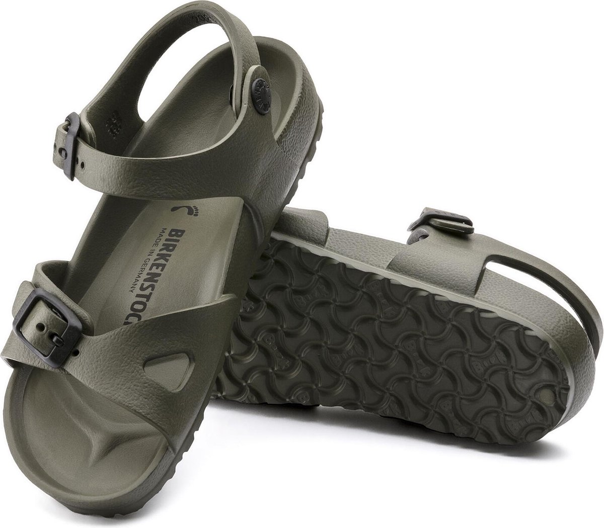 Birkenstock - Maat 32 - Rio EVA Sandalen Small fit - Khaki