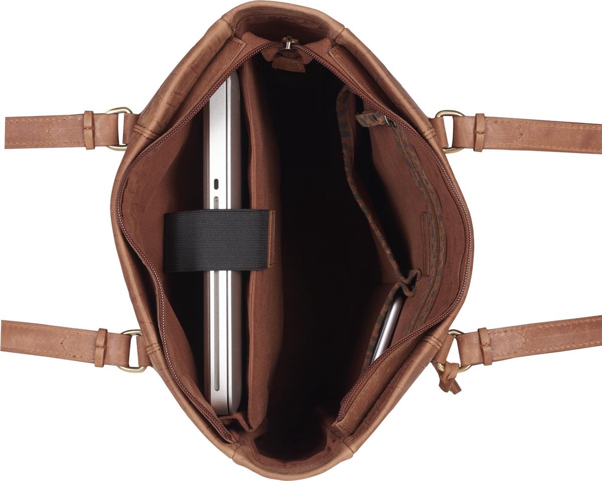 BURKELY Jans Shopper - 13.3 inch - Cognac