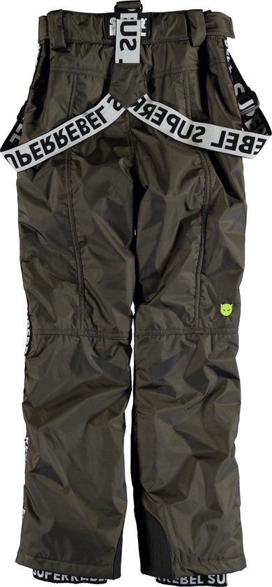 SuperRebel - 164 - Spark Jongens Wintersportbroek - Groen