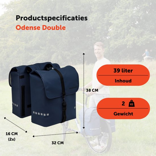 rugzak, fietsbagage, dubbele schouder, waterafstotend, 48 liter?