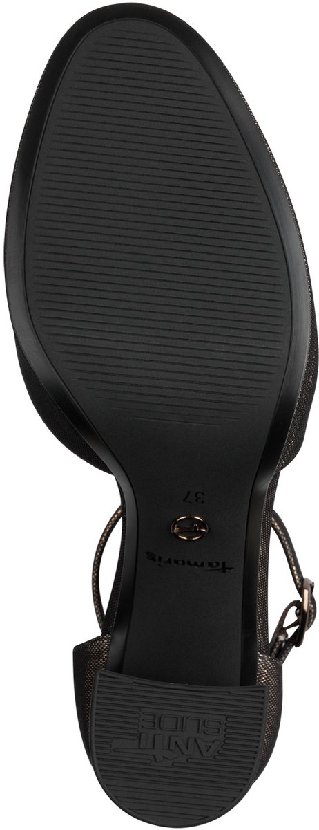 zool, sandalen, sleehak, platform, ankleriemel