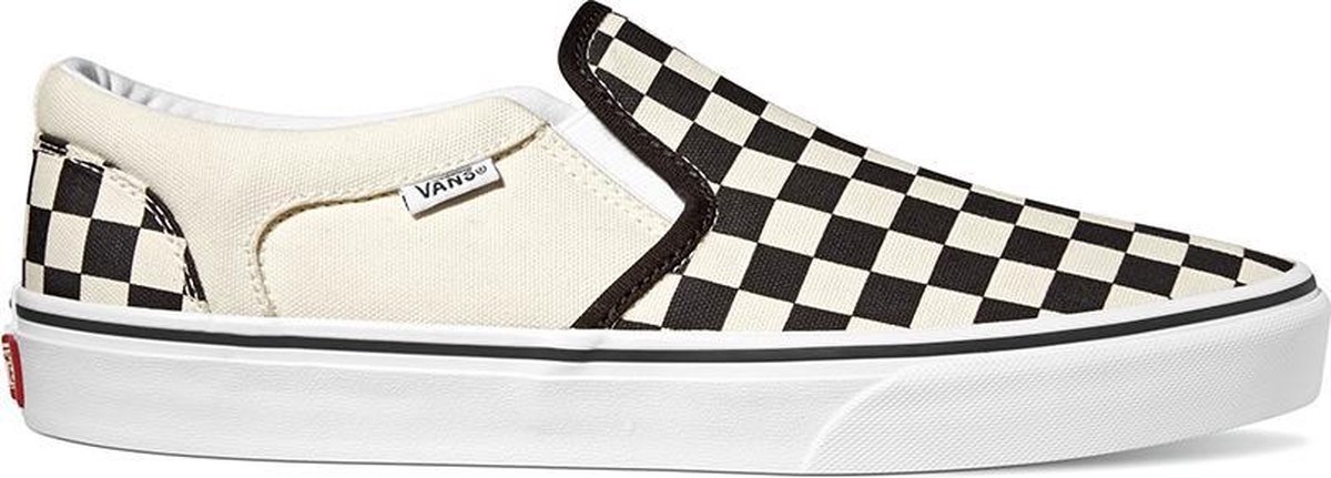 slip-on, sneaker, checkerboard, canvas, platform-sole