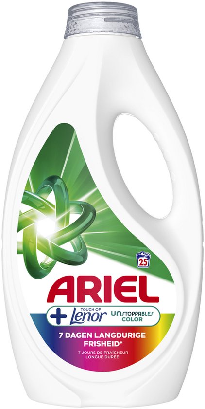 wasmiddel, wasverzachter, vlekkenverwijderaar, vloeistof, ariel