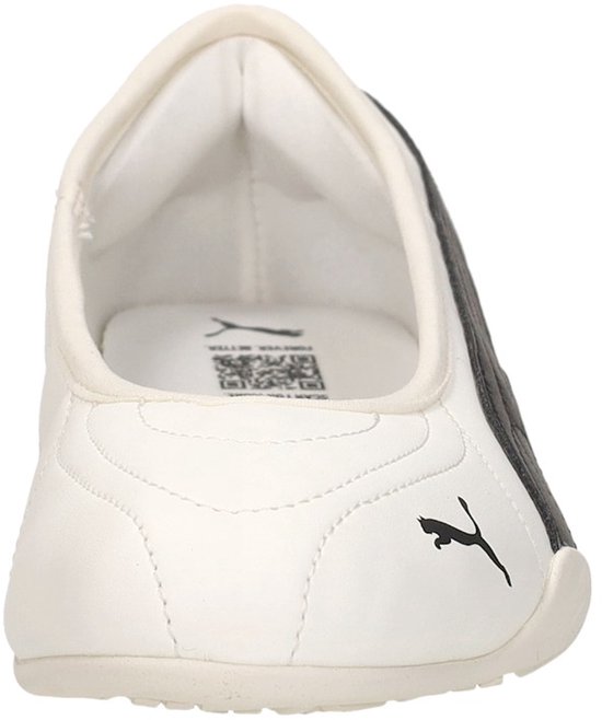 slipper, sandal, shoe, white, puma logo