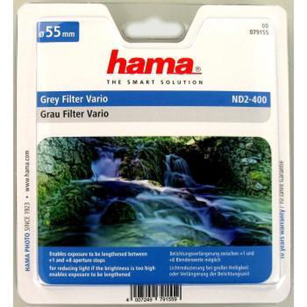 Hama Grijsfilter - Vario ND2-400 - 55mm