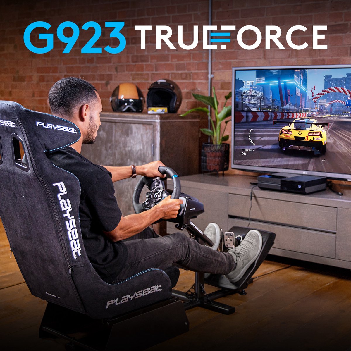 Logitech G923 TRUEFORCE Racestuur en pedalen - Xbox Series X|S, Xbox One & PC