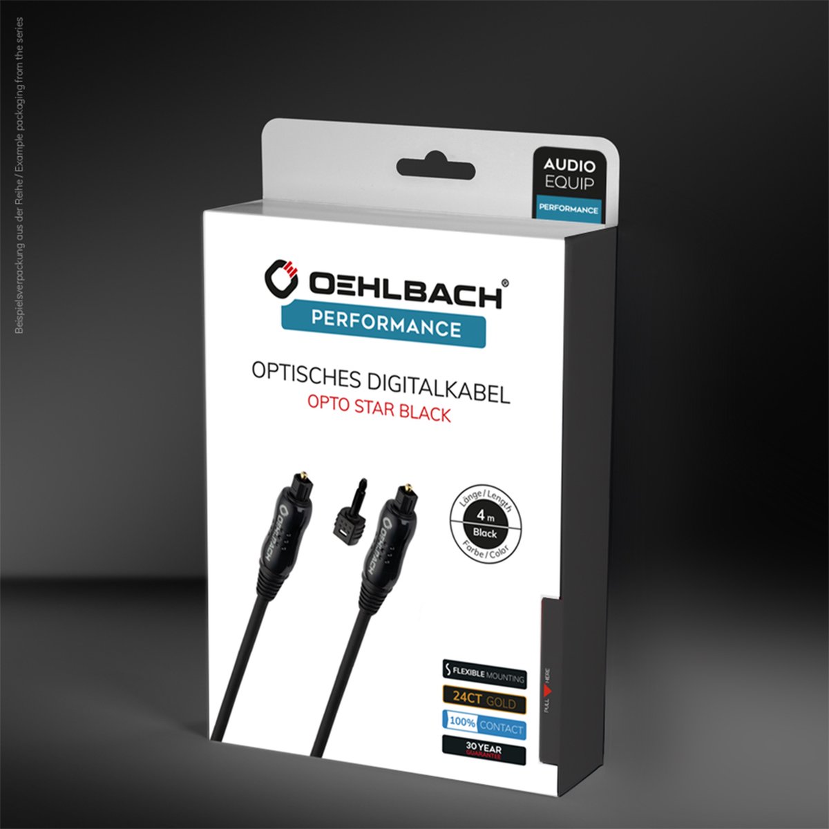 Oehlbach Toslink Optische audio aansluitkabel [1x Toslink-stekker (ODT) - 1x Toslink-stekker (ODT)]