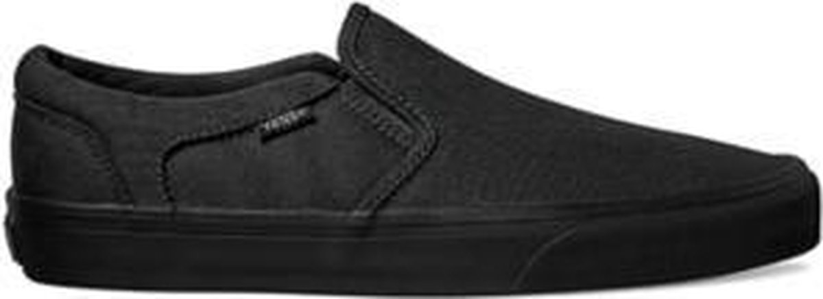 slipper, loafer, zwart, canvas, casual