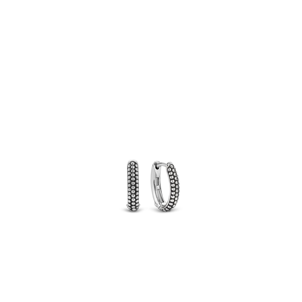 oorring, zilver, metalen, geometrisch, padset