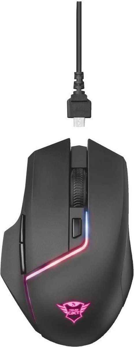 Trust GXT 161 Disan - Draadloze RGB Gaming Muis - 3000 DPI / Zwart