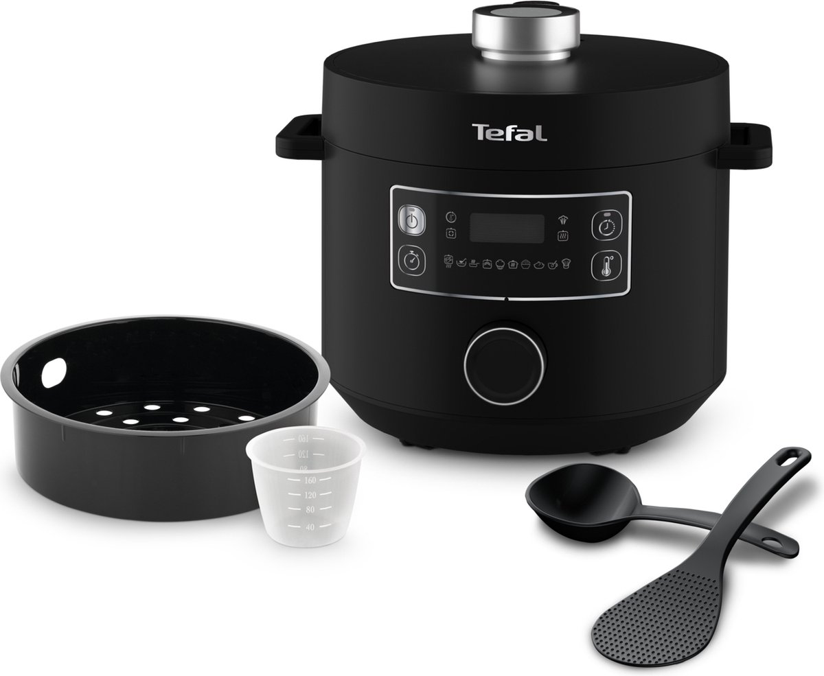 Tefal Turbo Cuisine CY7548 - Multicooker - Zwart - 5L - Compact - Digital Display