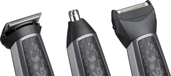 BaByliss 10-in-1 Carbon Titanium Multitrimmer MT727E - Cordless gebruik - Afspoelbare koppen