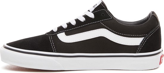 Vans Ward Suede/Canvas Dames Sneakers - 40 - Black/White