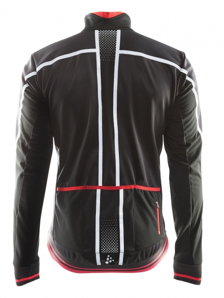 Craft Glow fietsjack - Maat M - zwart/rood heren