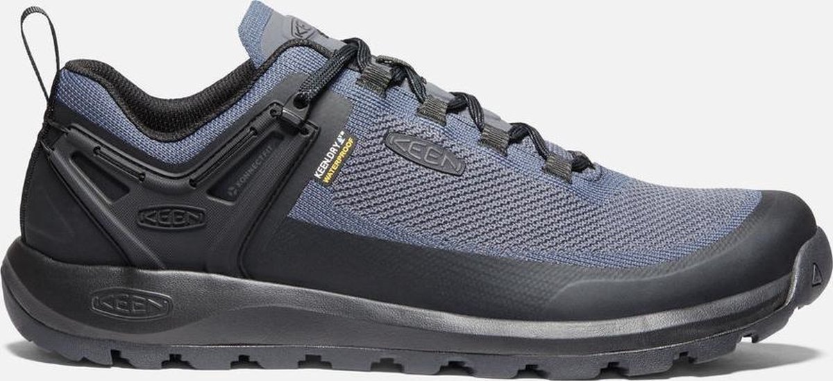 laufschoen, hiking, waterbestendig, mesh, grijs-zwart