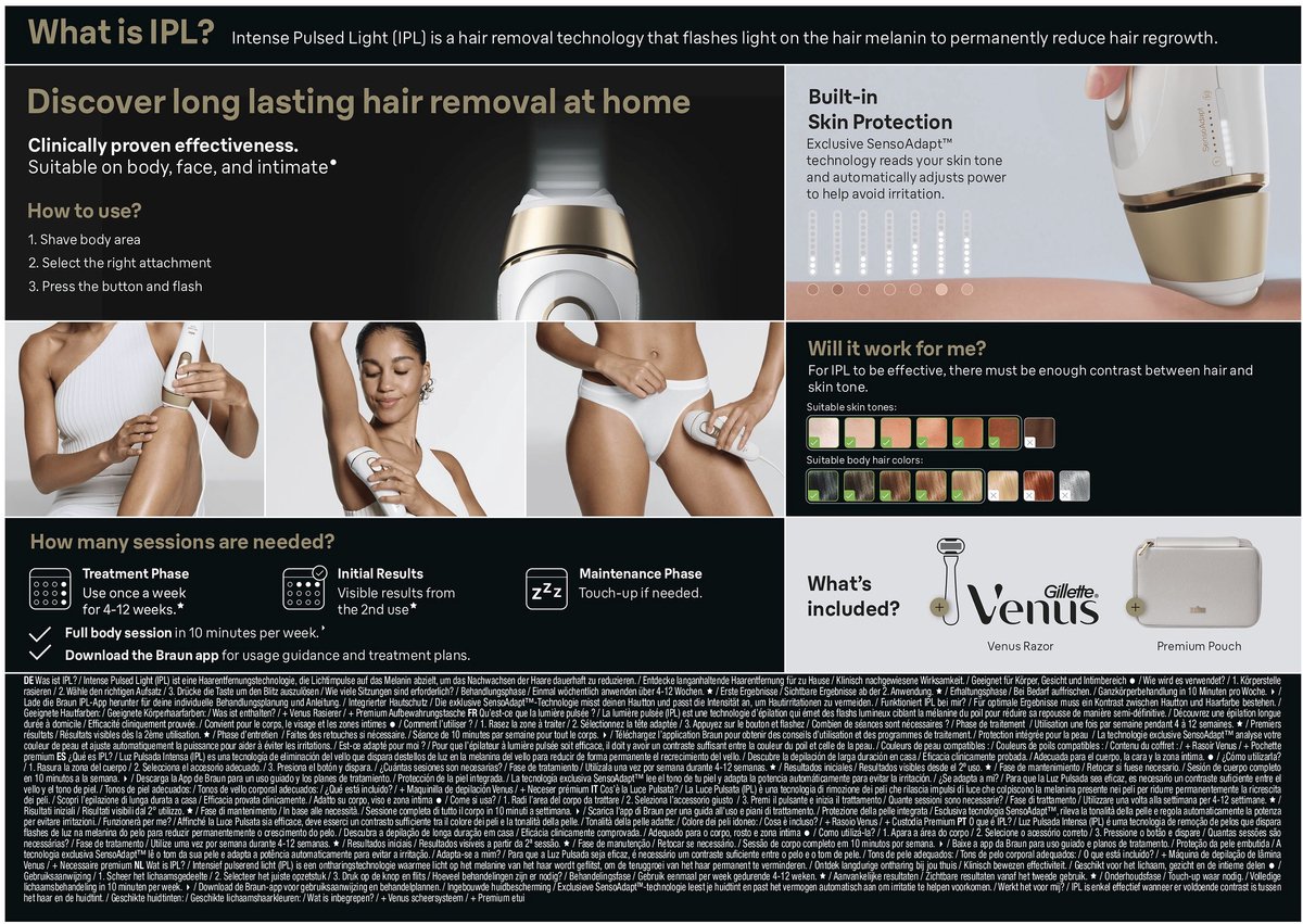 Braun IPL Silk·expert Pro 5 - IPL ontharingsapparaat - PL5311 - Ontharing Voor Thuis - 3 Opzetstukken