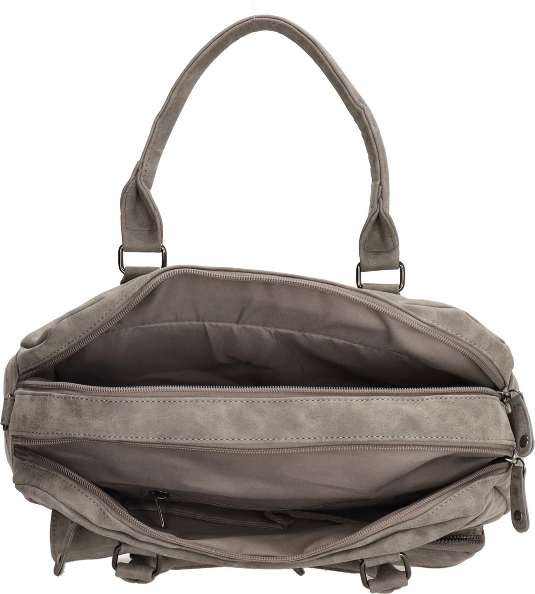 Enrico Benetti Ardèche 66585 Handtas met 15" laptopvak- Midden Grijs