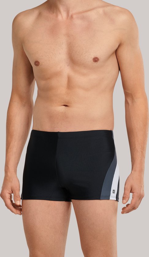 Schiesser Maat 3XL  Nautical Active Heren Zwembroek in gerecyclede tricot zijstrepen