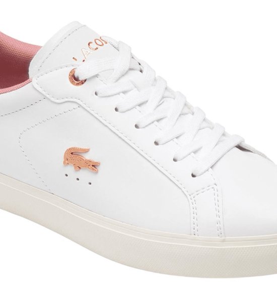 Lacoste Powercourt -maat 39- Dames Sneakers - Wit/Roze