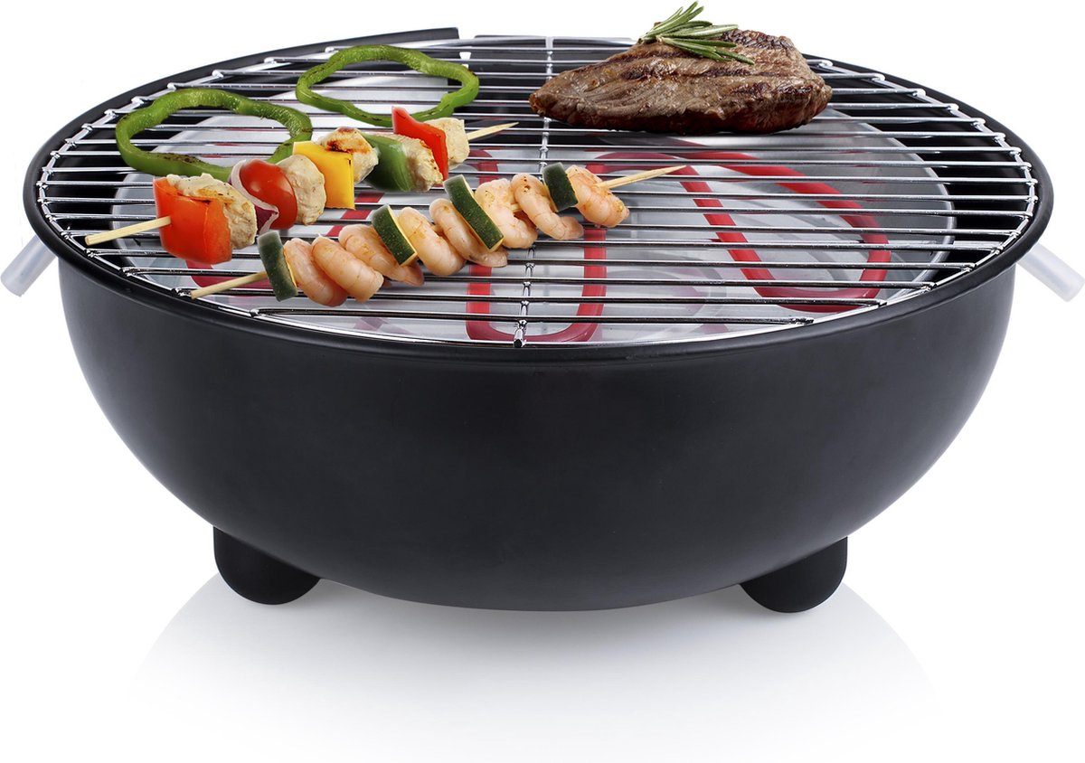 Tristar BQ-2880 Elektrische Barbecue - Grilloppervlak 30 cm - Vaatwasserbestendig rooster - Zwart