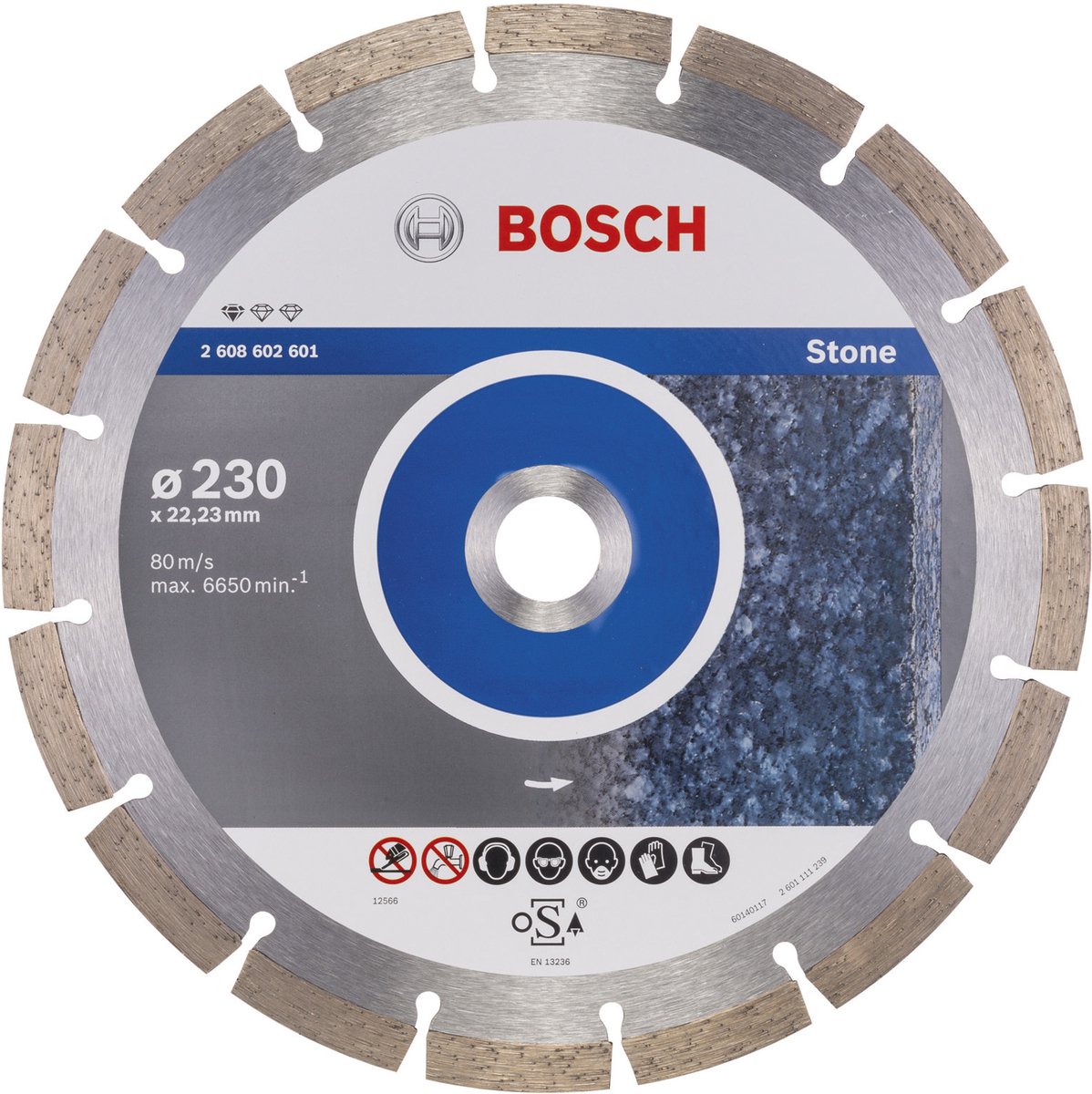 diamantzaag, diamant schijf, stenen slijpen, 230 mm, Bosch stenen slijpdiamant